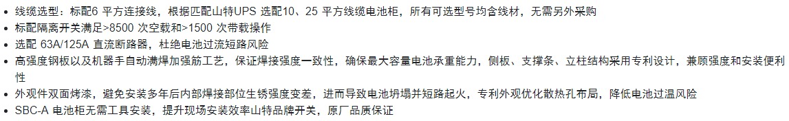 山特SBC-A 电池柜